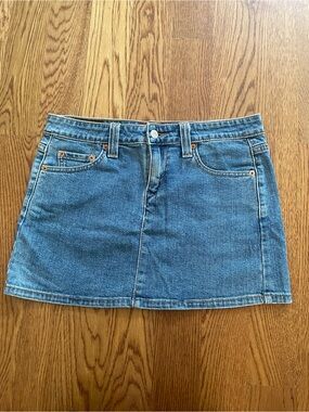 Levi's Medium Blue Denim Mini Skirt